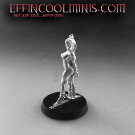 Slave Vivienne Tabbed Base Pewter Miniature – Nude
