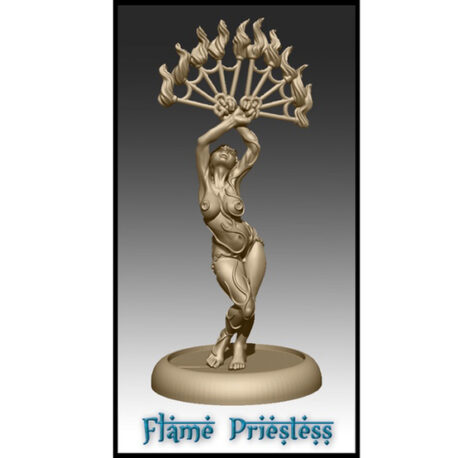The Flame Priestess from Effincool Miniatures