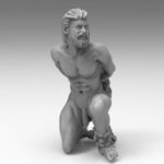 Kneeling Male Slave by Effincool Miniatures