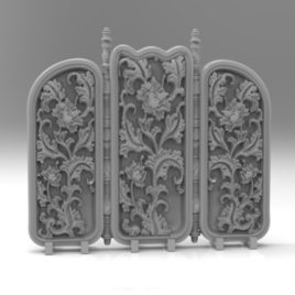 Tri-part Room Divider from Effincool Miniatures
